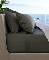 Cariloha Resort 4-Piece Sateen Sheet Set |Coconut Milk | Cal King | Viscose Material | Thermal-Regulating, Extra Soft Cooling Sheets