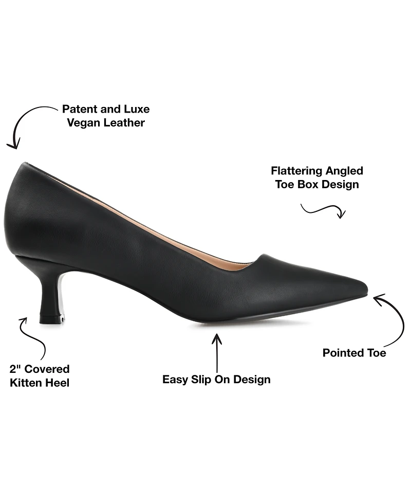 Journee Collection Women's Celica Kitten Heel Pumps