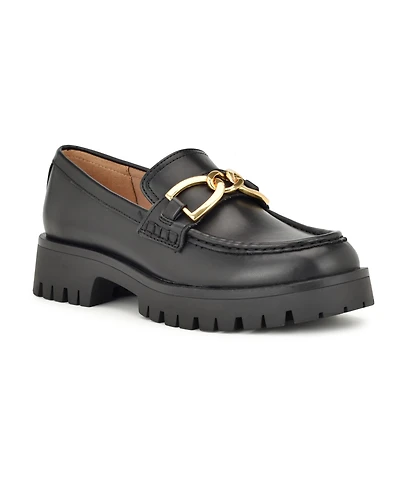 Nine West Women's Gables Chain Bit Lug Loafers