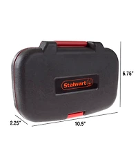 Stalwart Household Hand Tools - 9-Piece Tool Set Includes Adjustable Wrench, Screwdriver, Pliers, and More