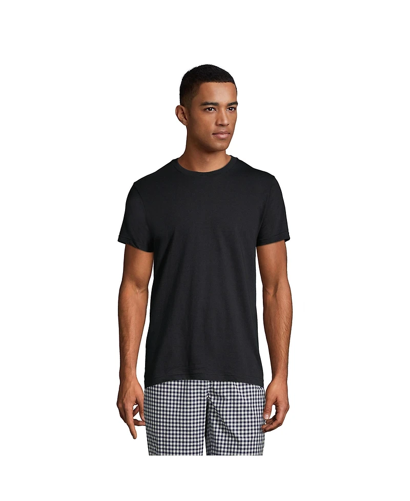 Lands' End Men's Crewneck Undershirt 3 Pack