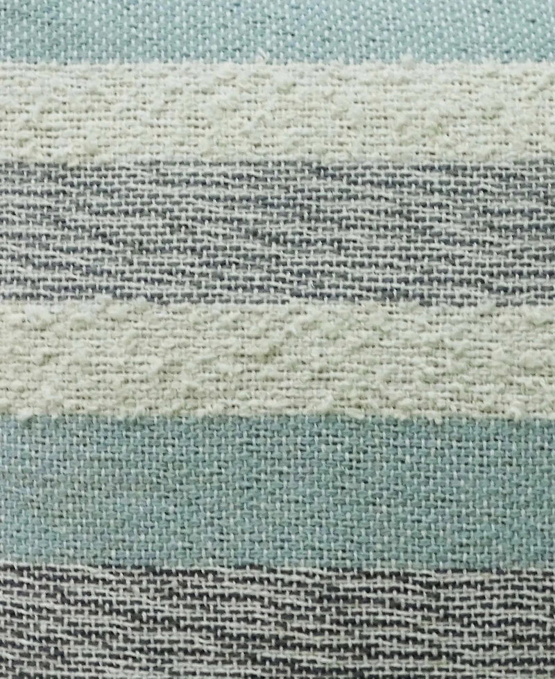 Vibhsa Linden Street Handwoven Textured Stripe Decorative Pillow, 20" x 20"