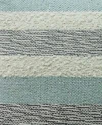 Vibhsa Linden Street Handwoven Textured Stripe Decorative Pillow, 20" x 20"