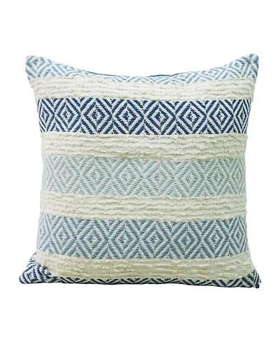 Vibhsa Linden Street Handwoven Dobby Weave Textured Stripe Decorative Pillow, 20" x 20"