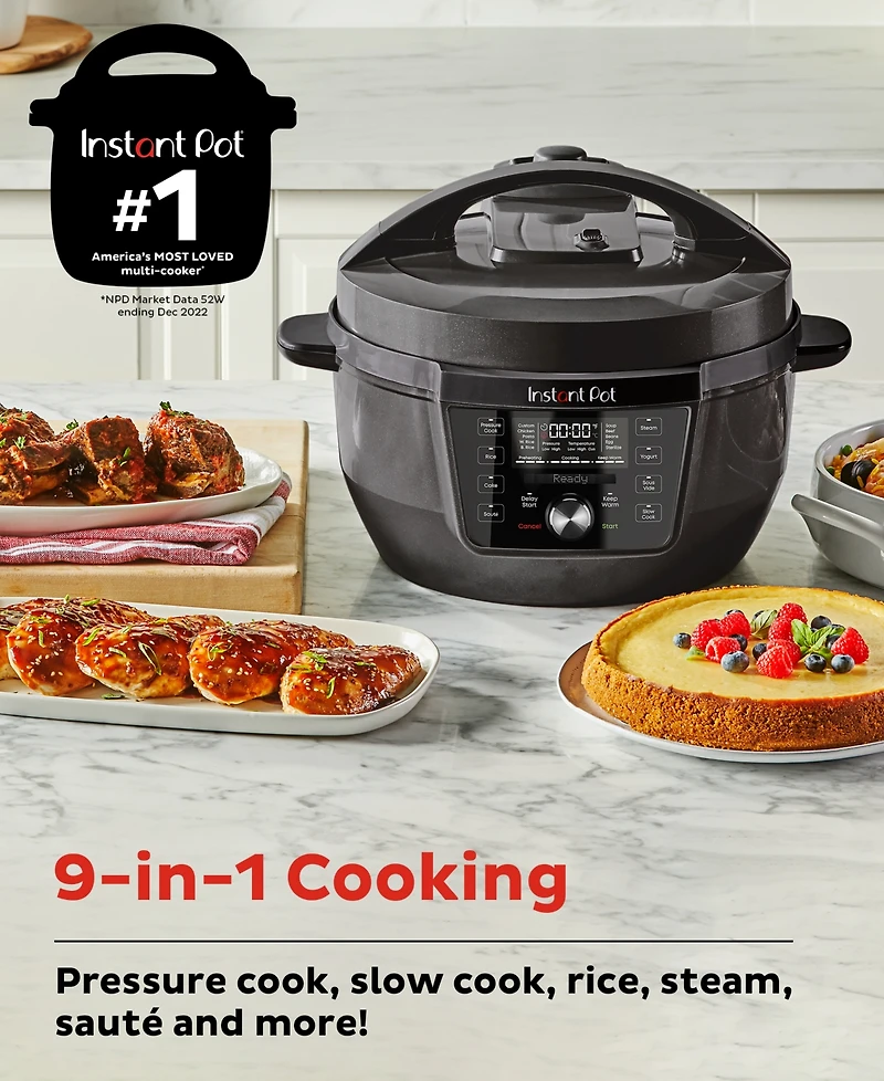 Instant Pot 7.5Qt Rio Wide Plus 9-in-1 Multi-Cooker