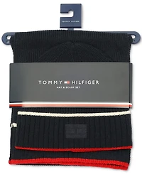 Tommy Hilfiger Men's Tipped Beanie & Scarf Set