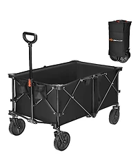 Collapsible Folding Wagon Cart Outdoor Utility Garden Trolley Buggy Shopping Toy