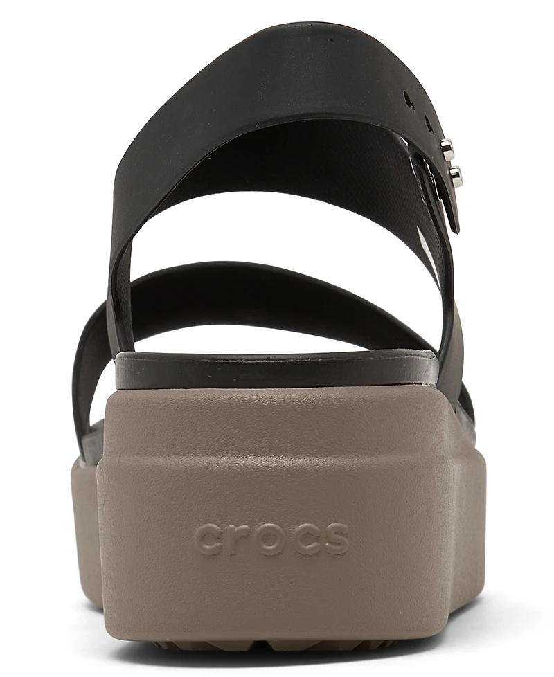 Crocs Women's Brooklyn Low Wedge Sandals from Finish Line