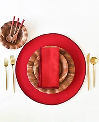 Coton Colors Block Round Placemat Set of 4, Service for 4