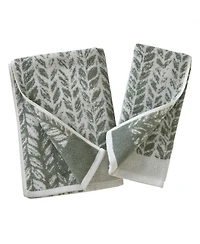 Skl Home Distressed Leaves Turkish Cotton Bath Towel, 54" x 28"