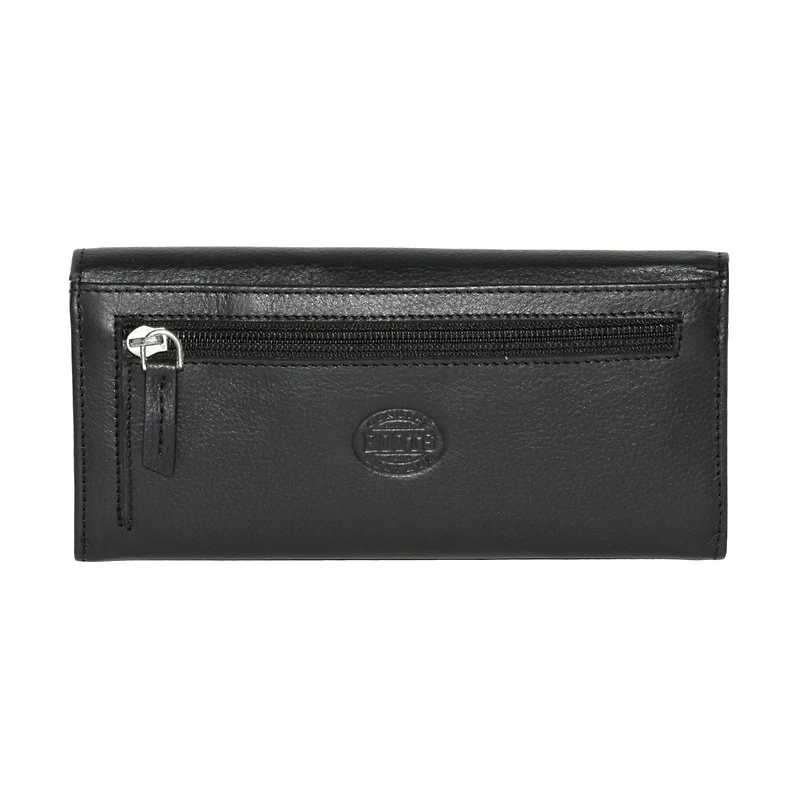 Ladies Leather Expander Clutch Wallet