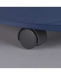 Household Essentials Rolling Pop Up Hamper, Drawstring Closure with Shoulder Strap and Removable Wheels