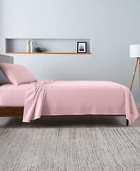 Ella Jayne Percale Cool and Crisp 300 Thread Count 100% Cotton 4-Pc. Sheet Set