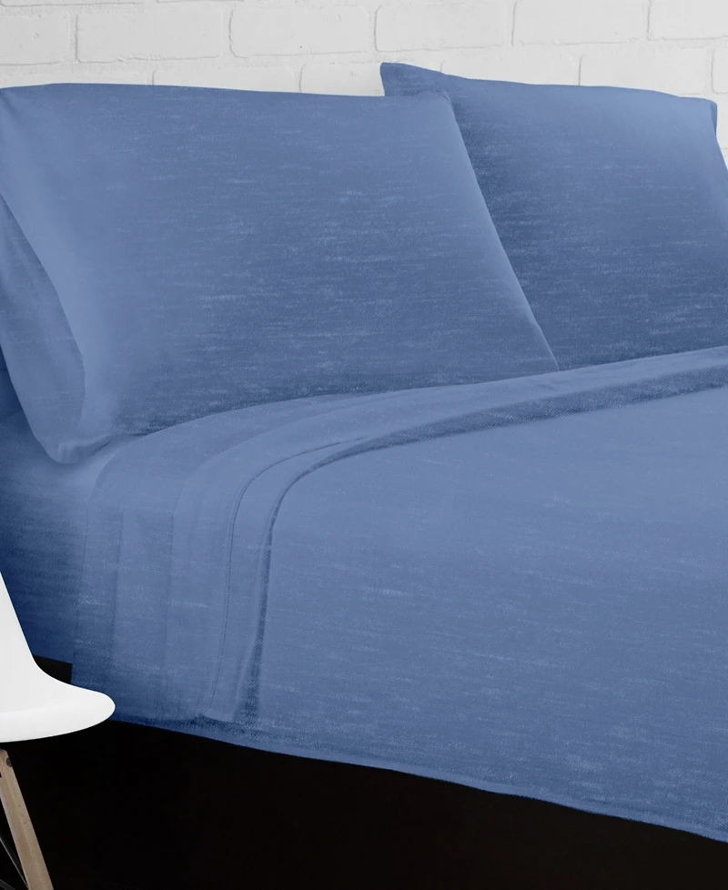 Ella Jayne Soft Heather Jersey Knit 4-Pc. Sheet Set