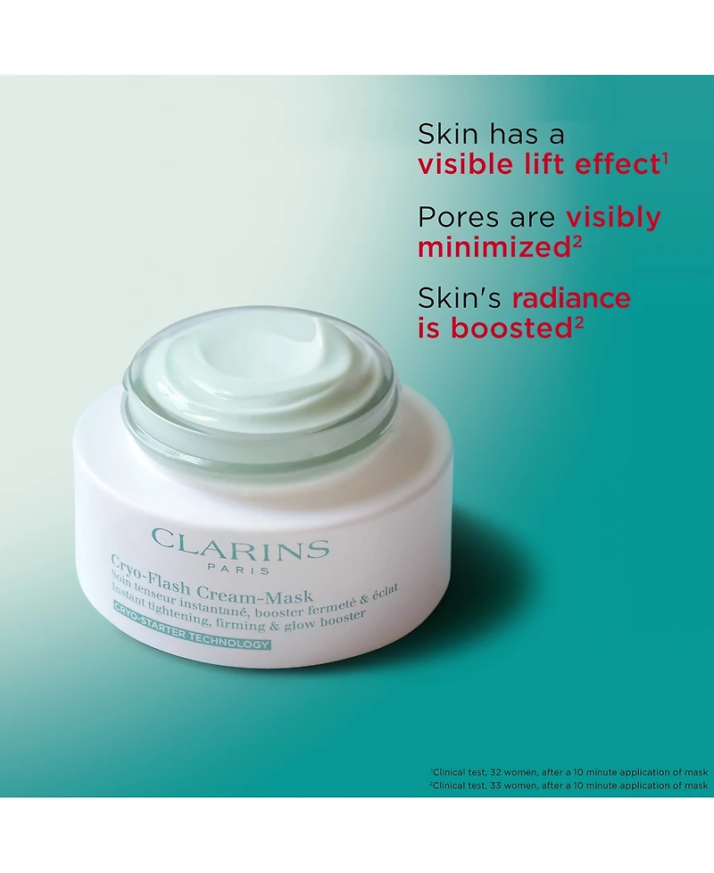 Clarins Cryo-Flash Instant Lift Effect & Glow Boosting Face Mask
