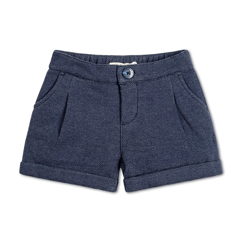 Hope & Henry Big Girls Cuffed Fleece Dress Short