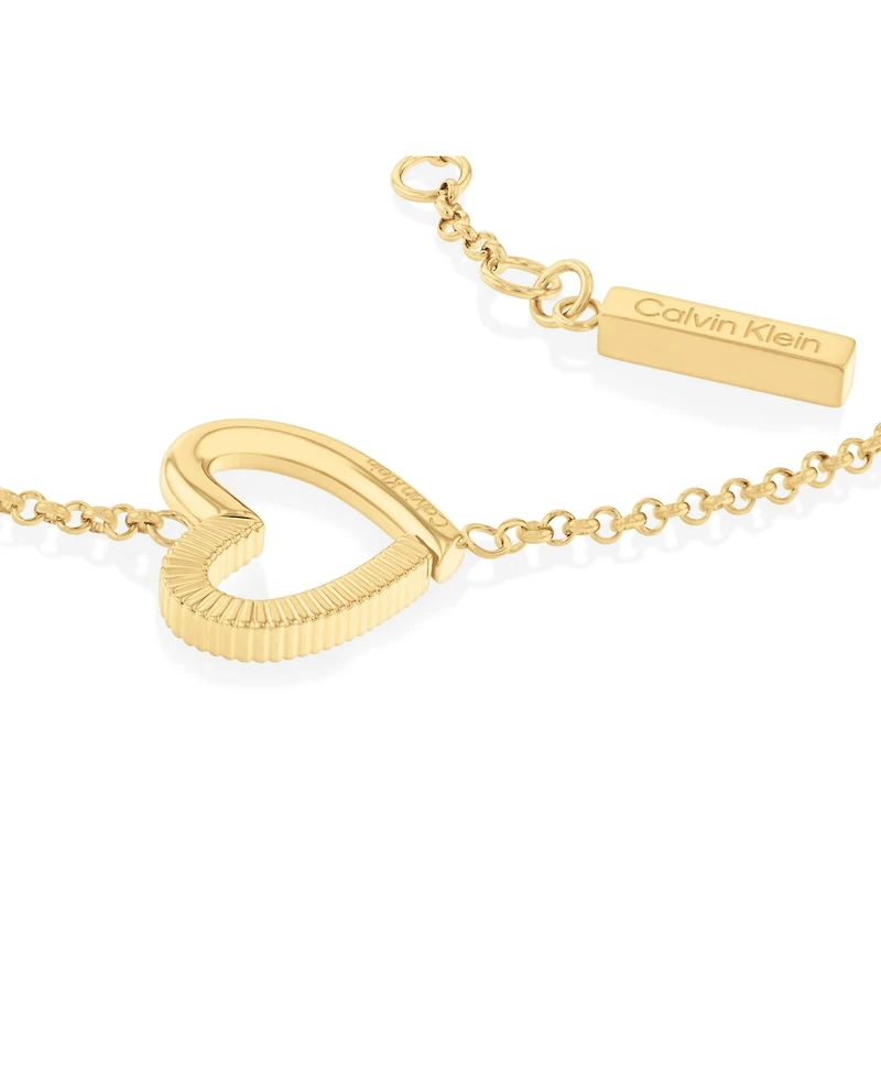 Calvin Klein Women's Stainless Steel Heart Bracelet