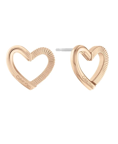 Calvin Klein Women's Stainless Steel Heart Earrings