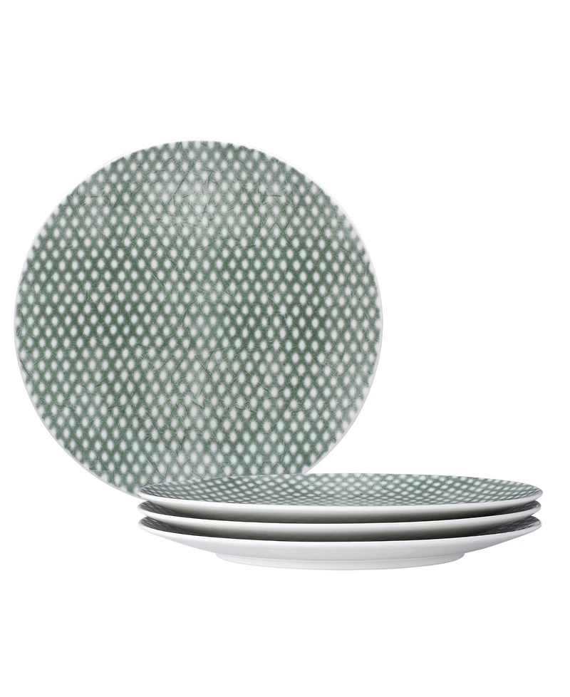 Noritake Hammock Dots Coupe Salad Plates, Set of 4