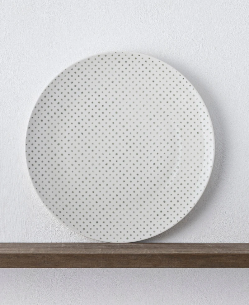 Noritake Hammock Dots Coupe Dinner Plates, Set of 4
