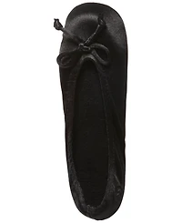 Isotoner Signature Women's Satin Ballerina Slippers with Bow