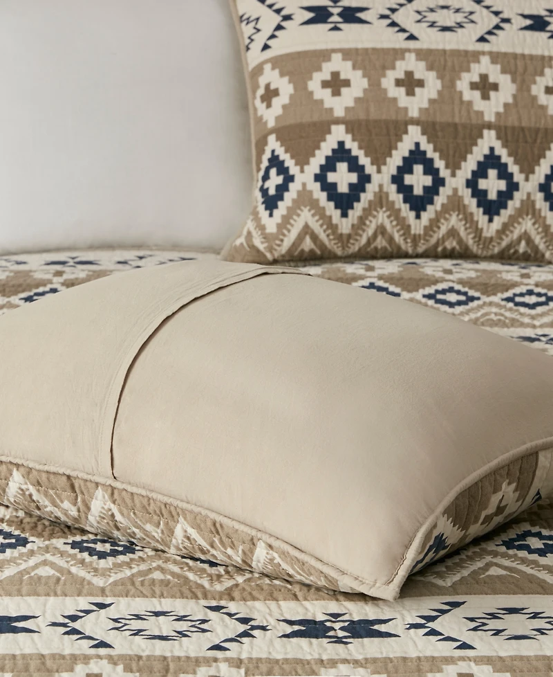 Woolrich Montana Printed Cotton Oversized 3 Piece Quilt Mini Set, King/California King