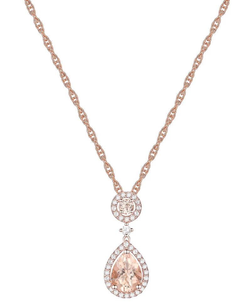 2-Pc. Set Sapphire (3-3/8 ct. t.w.) & Lab-Grown White Sapphire (3/4 ct. t.w.) Pendant Necklace & Matching Drop Earrings in Gold-Plated Sterling Silver