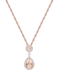 2-Pc. Set Sapphire (3-3/8 ct. t.w.) & Lab-Grown White Sapphire (3/4 ct. t.w.) Pendant Necklace & Matching Drop Earrings in Gold-Plated Sterling Silver