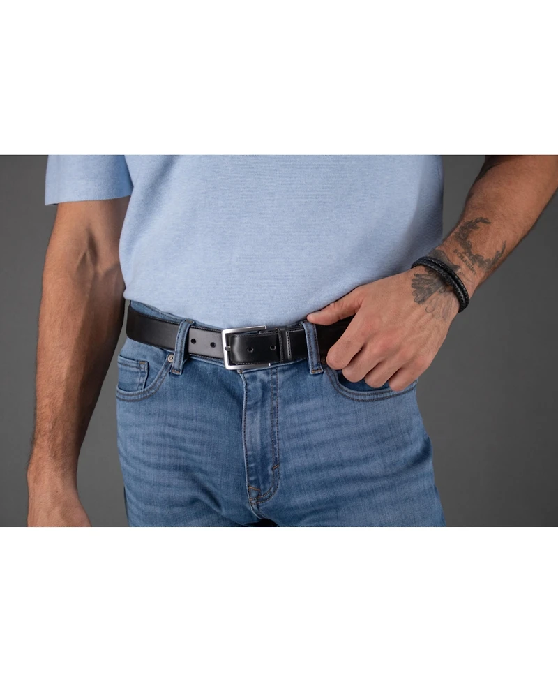 Trafalgar Men's Orion Smooth Leather 35mm Dress Belt