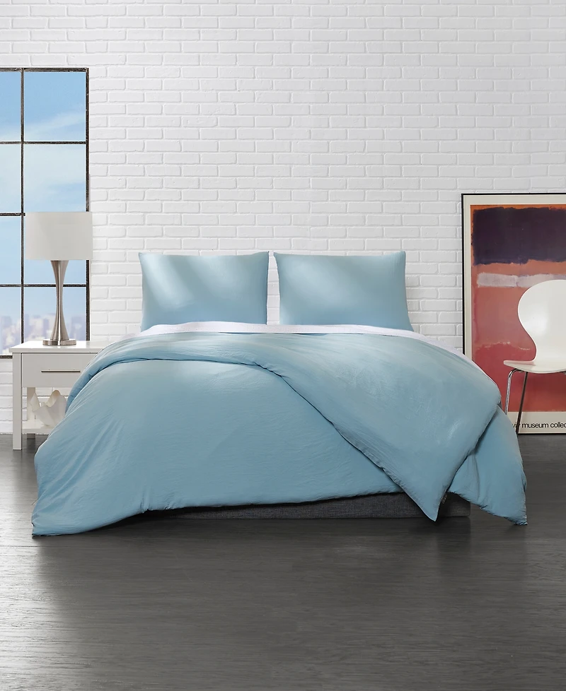 Ella Jayne Solid Microfiber 3-Pc. Duvet Cover Set, King/California King