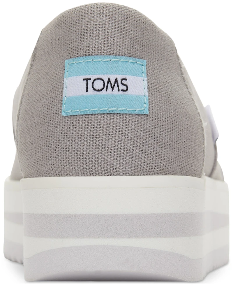 Toms Women's Alpargata Canvas Slip-On Midform Flats