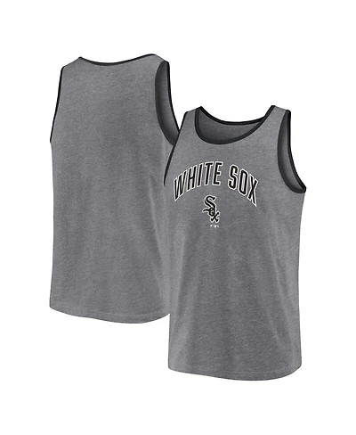 Men's Fanatics Heather Gray Chicago White Sox Primary Tank Top