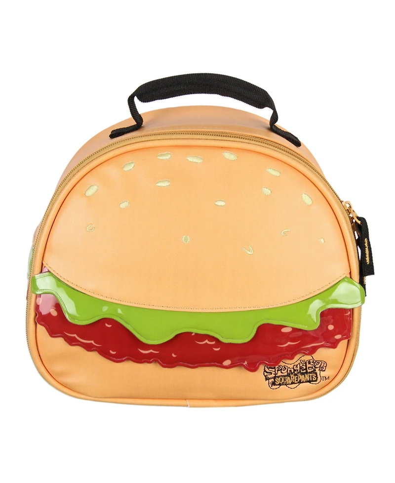 Nickelodeon SpongeBob SquarePants Krabby Patty Single Compartment Lunch Box Bag