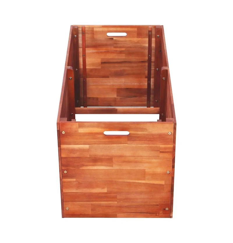 Garden Raised Bed Acacia Wood 39.4"x19.7"x19.7"