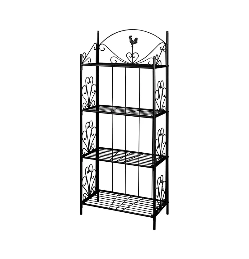 Plant Rack Black Square