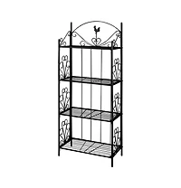 Plant Rack Black Square