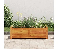 Garden Raised Bed Acacia Wood 29.9"x10.9"x9.8"