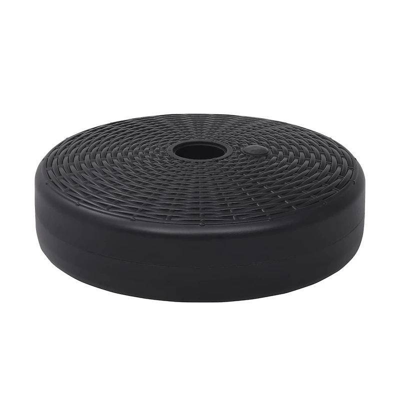 vidaXL Umbrella Base Sand/Water Filled 6.3 gal Black