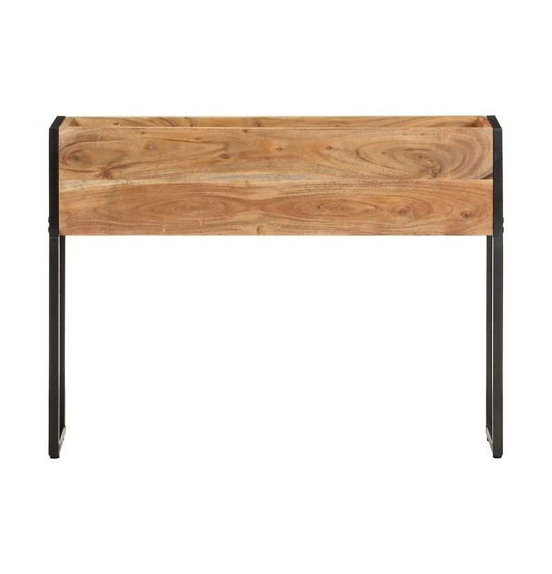 Planter 35.4"x7.9"x26.8" Solid Acacia Wood