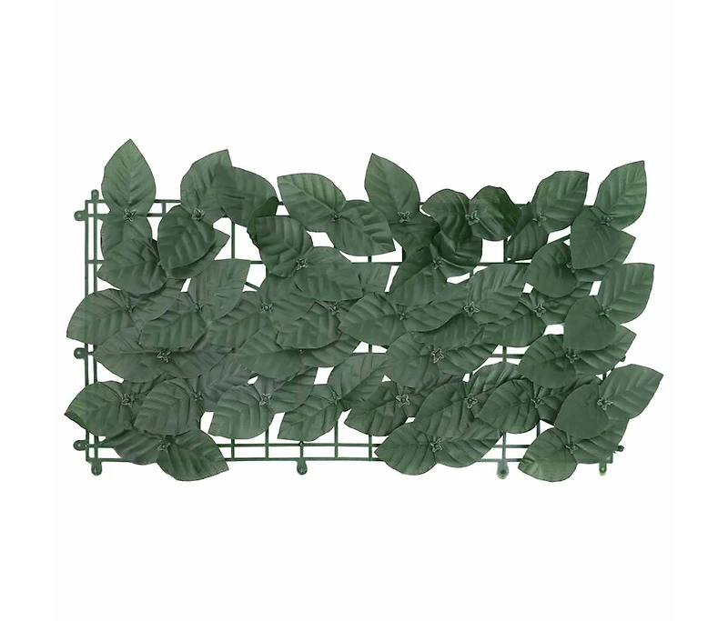 Balcony Screen with Dark Green Leaves 157.5"x59.1"