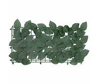 Balcony Screen with Dark Green Leaves 157.5"x59.1"