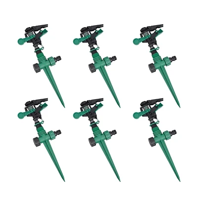 vidaXL Impulse Sprinkler Garden Watering 6 pcs