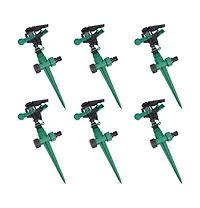 vidaXL Impulse Sprinkler Garden Watering 6 pcs