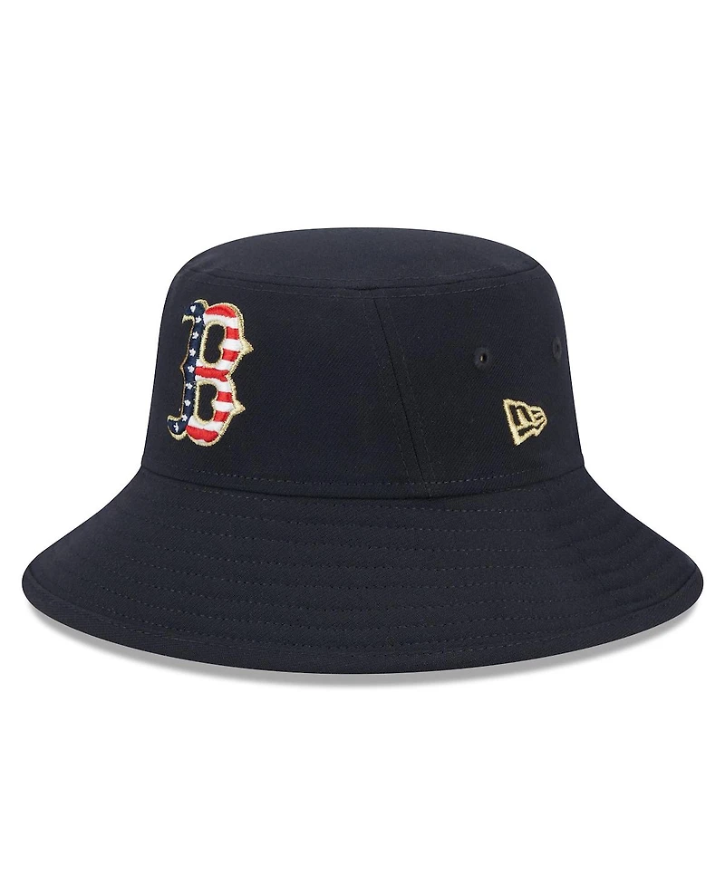 Men's New Era Navy Boston Red Sox 2023 Fourth of July Bucket Hat