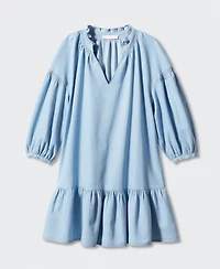 Mango Women's Oversize Puffed Sleeve Dress