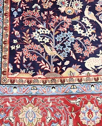 Bashian One of a Kind Sarouk 9'5" x 13' Area Rug