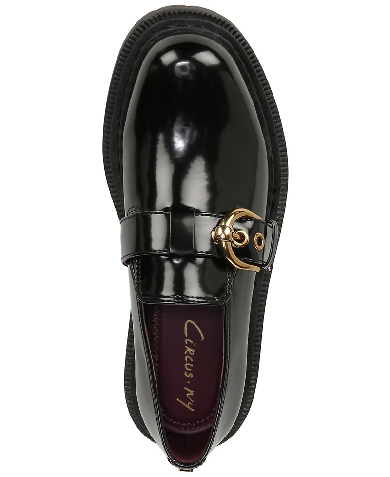 Circus Ny by Sam Edelman Women's Evan Buckle Lug Sole Loafer Flats