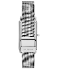 Skagen Women's Hagen Quartz Three Hand Silver-Tone Stainless Steel Watch, 22mm