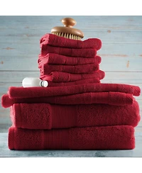Luxury Soft 10-Piece Towel Set – 600 Gsm 100% Combed Cotton | 2 Bath Towels, Hand Towels & 6 Washcloths