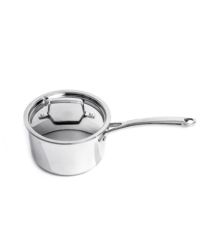 BergHOFF Professional Tri-Ply 18/10 Stainless Steel 8" Saucepan with Ss Lid, 3.3qt.